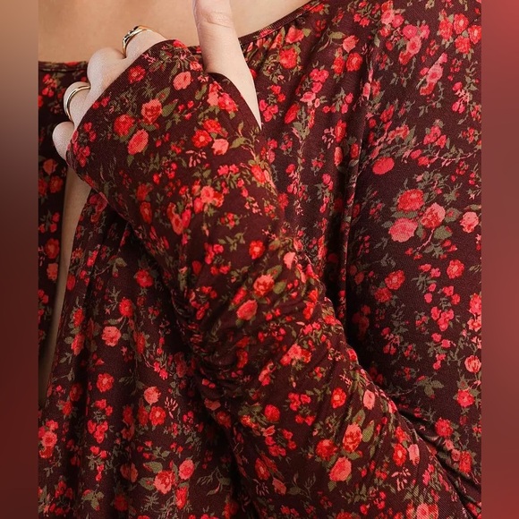 NWT! Free People Kaya Printed Floral Bodysuit - Picture 8 of 11